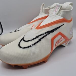 Nike Alpha Menace Elite 3 'White Total Orange' DM1792-104 Football Mens Sz 14.5